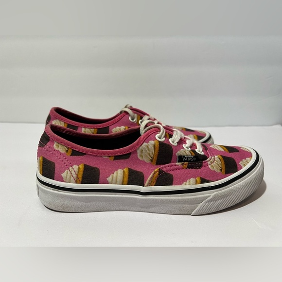 Vans Late Night Cupcake Low Top Pink Canvas Skate Shoes Sneakers M Sz 4.5 L Sz 6 - Picture 3 of 10